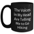 Funny Hiking Quotes Black Coffee Mugs Gifts from Men for Hiking Enthusiasts - The Voices In My Head Are Telling Me To Go Hiking, Dad's Unique Gifts for Father's Day - Main