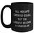 Funny Counselor Gifts from Men - All Men Are Created Equal But The Coolest Become A Counselor, Black Coffee Mug for Mothers Day - Main