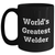 Funny Welder Gifts from Friends - World's Greatest Welder Black Coffee Mug for Dad on Father's Day - Main