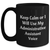 Funny Administrative Assistant Gifts, Black Coffee Mug for Mother's Day, 'Keep Calm Or I Will Use My Administrative Assistant Voice' - Gifts from Friends, Coworkers, Family - Main
