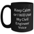 Civil Engineer Gifts from Mom - 'Keep Calm Or I Will Use My Civil Engineer Voice' Funny Black Coffee Mug for Mother's Day - Main
