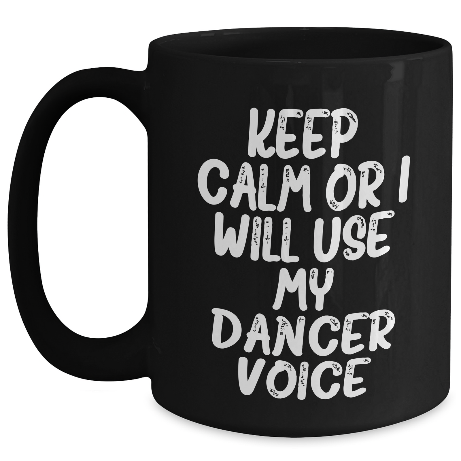 Funny Dancer Gifts for Dad's Unique Keep Calm Black Coffee Mug, Gifts from Friends, Gifts for Dancer - Main