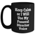 Funny Funeral Director Gifts from Friends - Keep Calm Or I Will Use My Voice - Black Coffee Mug for Mother's Day - Main
