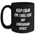 Funny Librarian Gifts from Friends - Keep Calm Or I Will Use My Librarian Voice Black Coffee Mug for Librarians, Mother's Day Unique Gifts - Main