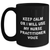 Funny Nurse Practitioner Gifts, Keep Calm Or I Will Use My Nurse Practitioner Voice Black Coffee Mug for Father's Day, Gifts from Men to Nurse Practitioner, Unique Gifts for Nurse Practitioner - Main