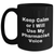 Funny Pharmacist Gifts for Mother's Day - 'Keep Calm Or I Will Use My Pharmacist Voice' Black Coffee Mug, Gifts from Men to Pharmacist, 11oz or 15oz, Microwave and Dishwasher Safe - Main