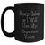 Funny Reporter Gifts for Men from Friends on Father's Day, Black Coffee Mug with 'Keep Calm Or I Will Use My Reporter Voice' Quote - Unique Gifts for Journalists - Main