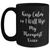 Funny Therapist Gifts for Him, Black Coffee Mug with 'Keep Calm Or I Will Use My Therapist Voice', Gifts from Mom, Unique Father's Day Unique Gift for Dad - Main