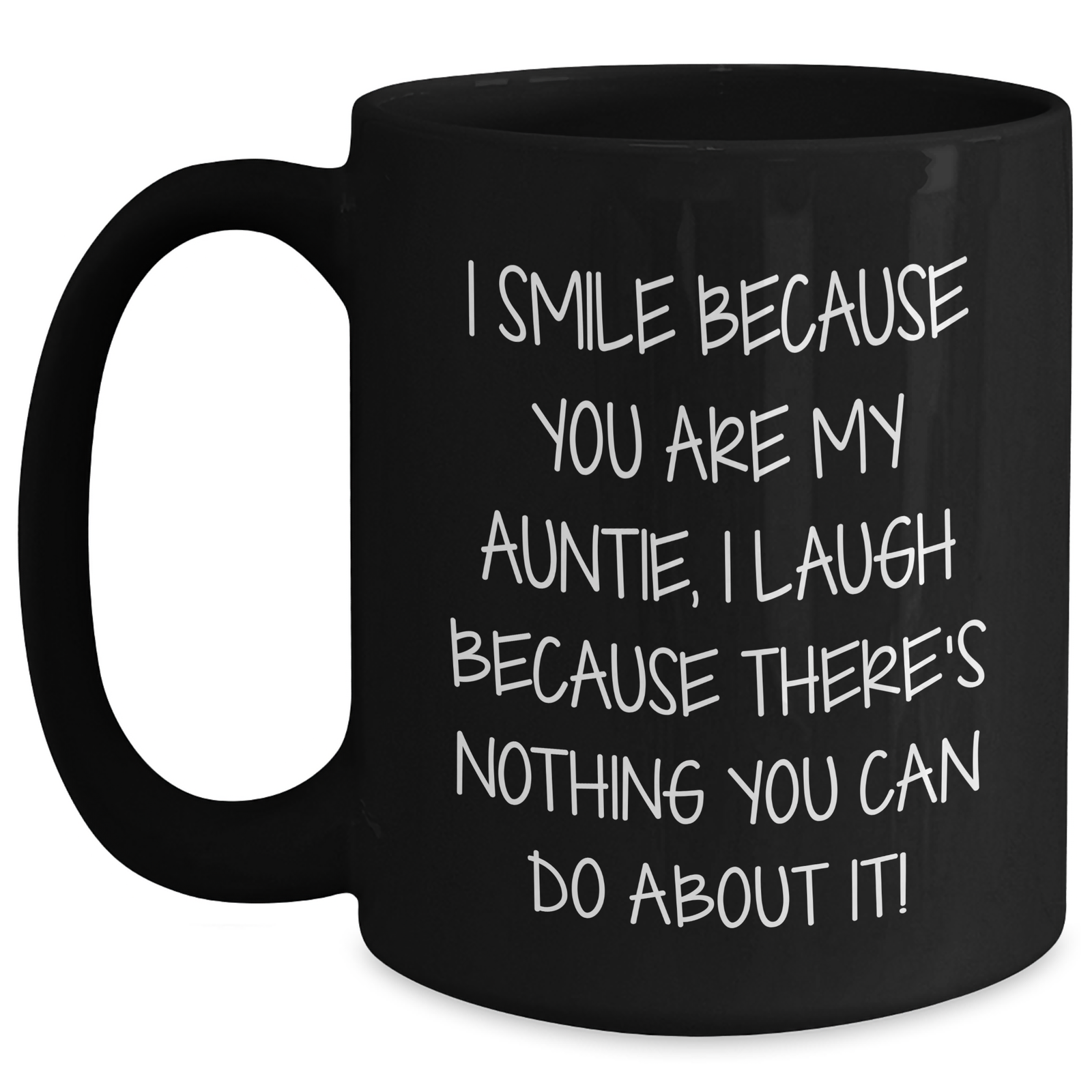 Auntie Gifts from Family - Funny Quote Black Coffee Mug, 11oz or 15oz, Microwave and Dishwasher Safe, Mother's Day Unique Gifts for Auntie - Main