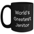 Funny Janitor Gifts from Men, World's Greatest Janitor, Black Coffee Mug for Father's Day, Gifts for Janitors - Main