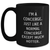 Funny Concierge Gifts for Men, I'm A Concierge, Black Coffee Mug, Father's Day Unique Gifts from Friends, Gifts for Concierge - Main