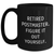 Funny Postmaster Gifts from Friends and Family - Retired Postmaster Figure It Out Yourself Black Coffee Mug for Father's Day - Main
