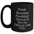 Funny Priest Gifts Black Coffee Mug for Her, Gifts from Family to Priest, 'Priest Because Freaking genius Is Not An Official Job Title.' Mother's Day Unique Gifts - Main