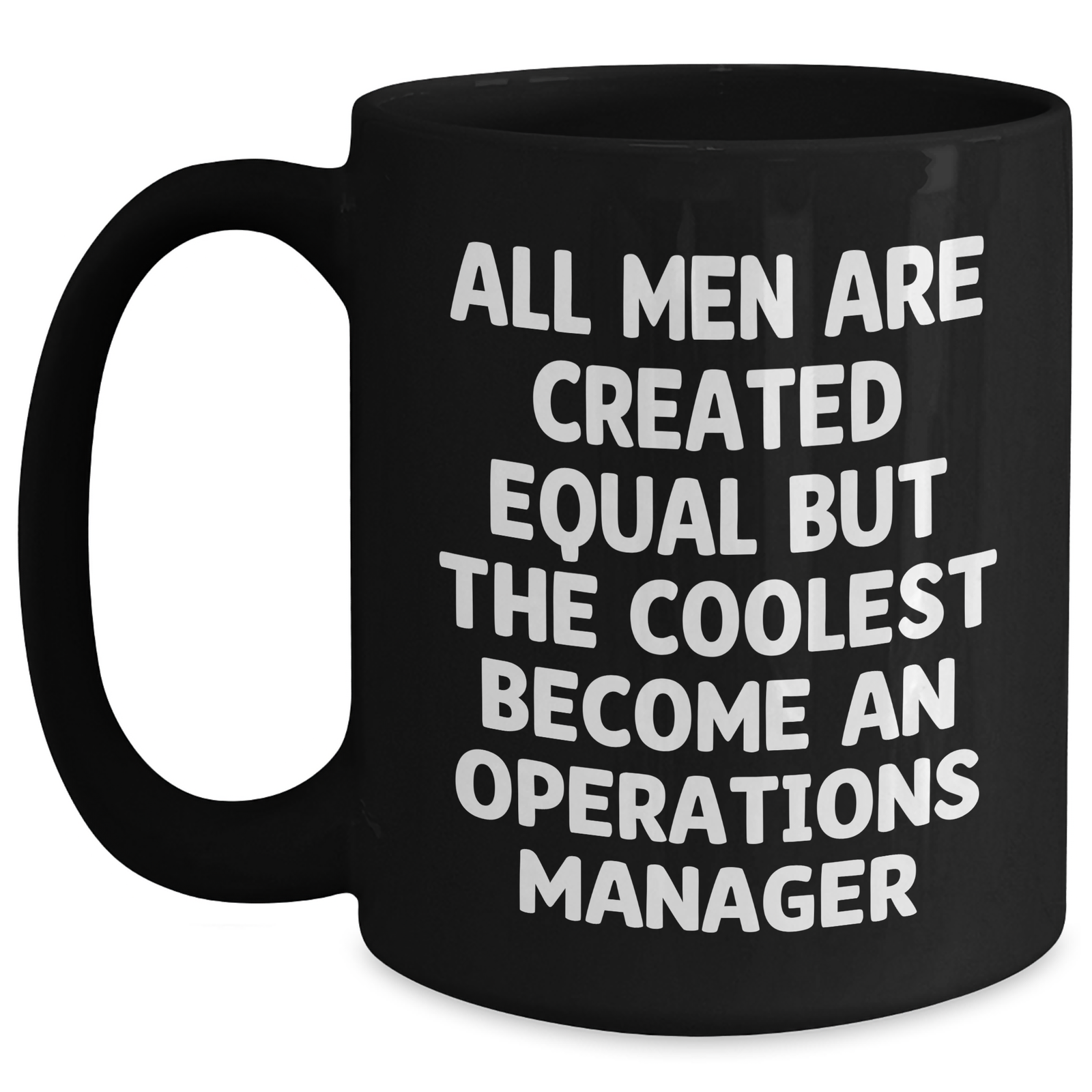 Funny Operations Manager Quote Gifts for Her, Black Coffee Mug, Mother's Day Unique Gifts from Family, Operations Manager Appreciation - Main