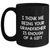 Funny Grandfather Gifts - 'I Think Me Being Your Grandfather Is Enough Of A Gift' Black Coffee Mug, Father's Day Unique Gifts from Family to Grandfather - Main