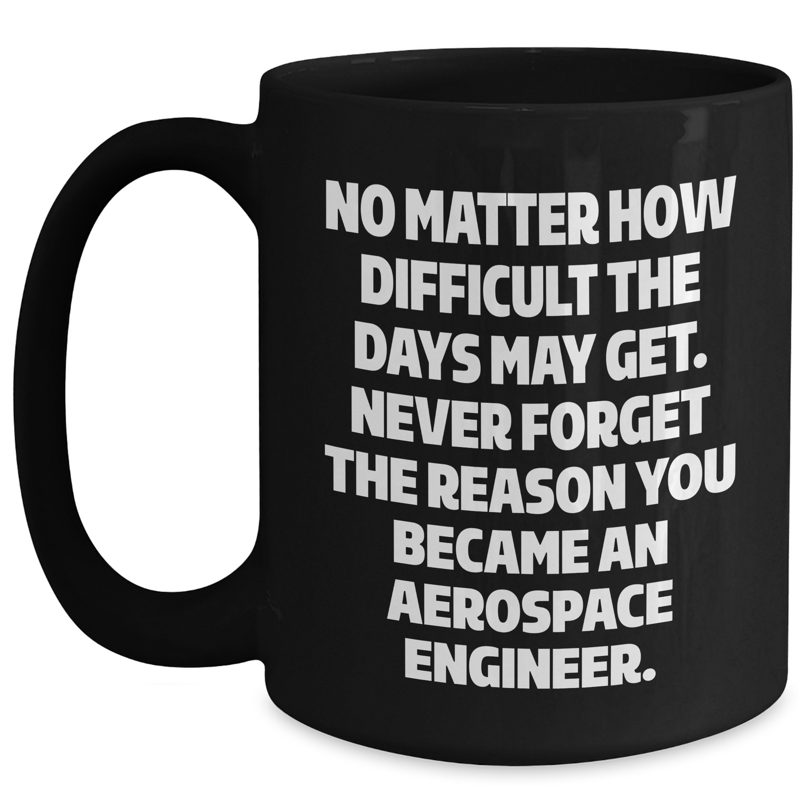 Aerospace Engineer Gifts, Funny Quote Coffee Mug, Black 11oz or 15oz, Gifts from Friends, Gifts for Aerospace Engineer, Mother's Day Unique Gift - Main