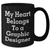 Funny Graphic Designer Gifts for Him - My Heart Belongs To A Graphic Designer, Black Coffee Mug, Unique Father's Day Unique Gift from Men to Graphic Designer - Additional