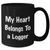 Funny Logger Gifts, 'My Heart Belongs To A Logger' Black Coffee Mug for Logger Lovers, Gifts from Friends to Logger, Unique Father's Day Unique Gifts - Additional
