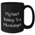 Funny Microbiologist Gifts from Men, Unique Black Coffee Mug for Father's Day - 'My Heart Belongs To A Microbiologist' Quote, Gifts for Microbiologist - Additional
