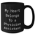 Funny Physician Assistant Gifts from Men to Men, 'My Heart Belongs To A Physician Assistant' Black Coffee Mug for Father's Day - Additional