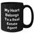 Funny Real Estate Agent Gifts from Friends and Family - My Heart Belongs To A Real Estate Agent Black Coffee Mug for Him or Her - Unique Father's Day Unique Gifts for Real Estate Agents - Additional