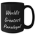 Funny Paralegal Gifts from Friends and Family, World's Greatest Paralegal Black Coffee Mug for Mother's Day, 11oz or 15oz Microwave and Dishwasher Safe - Additional