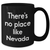Nevada Gifts from Friends, Nevada Black Coffee Mug for Men, 'There's No Place Like Nevada' Funny Quote Father's Day Unique Gifts - Additional