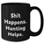 Funny Hunting Gifts for Men - 'Shit Happens. Hunting Helps.' Black Coffee Mug, Perfect for Father's Day, Gifts from Family, Friends, or Coworkers - Additional