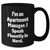 Funny Apartment Manager Black Coffee Mug, Gifts from Men for Apartment Manager, 'I'm An Apartment Manager. I Speak Fluently In genius.' - Unique Father's Day Unique Gifts for Apartment Manager - Additional