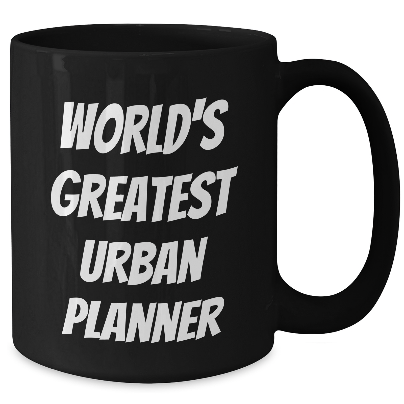 Funny Urban Planner Gifts, 'World's Greatest' Quote Black Coffee Mug, 11oz or 15oz, Microwave and Dishwasher Safe, Gifts from Family for Urban Planner on Mother's Day - Additional