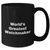 Funny Watchmaker Gifts from Men to Watchmaker Friends on Mother's Day Unique Black Coffee Mugs, 'World's Greatest Watchmaker' Quote - Additional