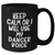 Funny Dancer Gifts for Dad's Unique Keep Calm Black Coffee Mug, Gifts from Friends, Gifts for Dancer - Additional