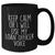Funny Loan Officer Gifts for Mother's Day - Black Coffee Mug 'Keep Calm Or I Will Use My Loan Officer Voice' from Friends, Coworkers, or Family - Additional