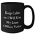 Funny Loan Officer Gifts from Friends for Mother's Day - 'Keep Calm Or I Will Use My Loan Officer Voice' Black Coffee Mug - Additional