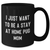 Pug Dog Lover's Funny Gift, I Just Want To Be A Stay At Home Pug Mom, Black Coffee Mug for Men from Family, Unique Father's Day Unique Gifts - Additional