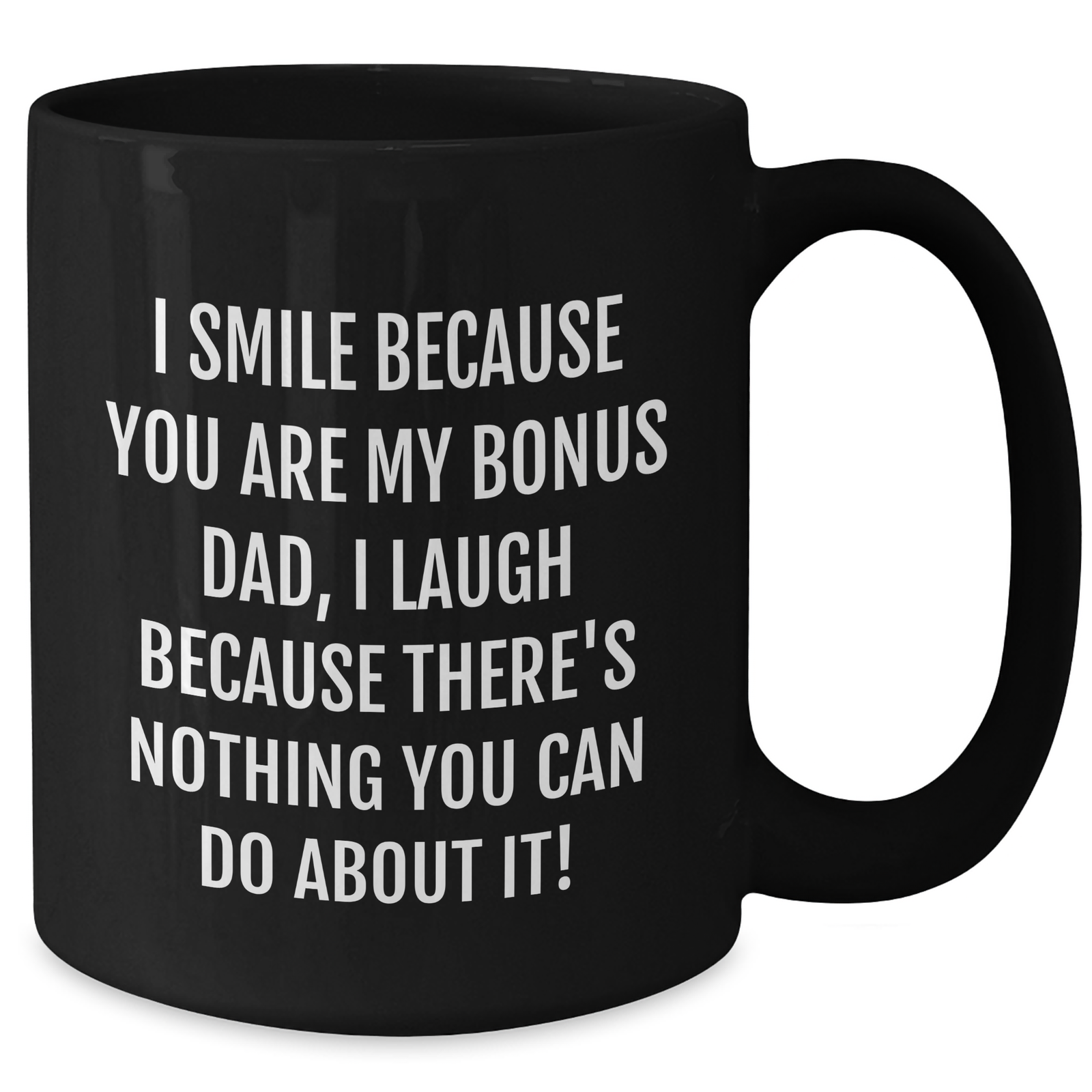 Funny Bonus Dad Gifts from Men to Bonus Dad, Black Coffee Mug for Father's Day - Additional