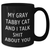 Gray Tabby Cat Gifts - Black Coffee Mug, Funny Quote 'My Gray Tabby Cat And I Talk Shit About You' - Father's Day Unique Gifts from Friends to Gray Tabby Cat Lovers - Additional