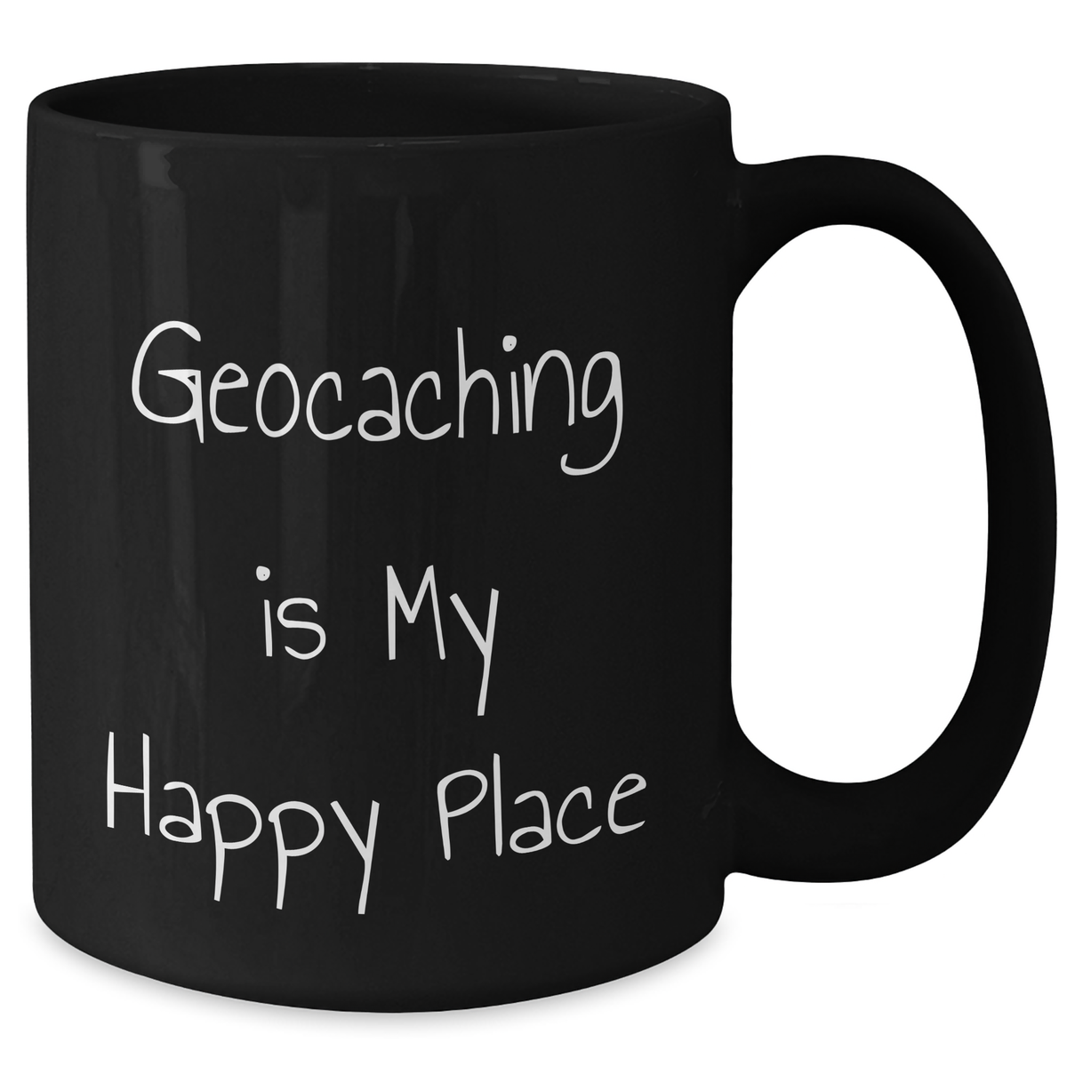 Geocaching Enthusiasts' Delight, Funny Black Coffee Mug for Geocaching Dad, Gifts from Family, Unique Father's Day Unique Gifts for Him - Additional