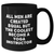 Funny Yoga Instructor Gifts for Men - 'All Men Are Created Equal But The Coolest Become A Yoga Instructor' Black Coffee Mug for Mother's Day from Family - Additional