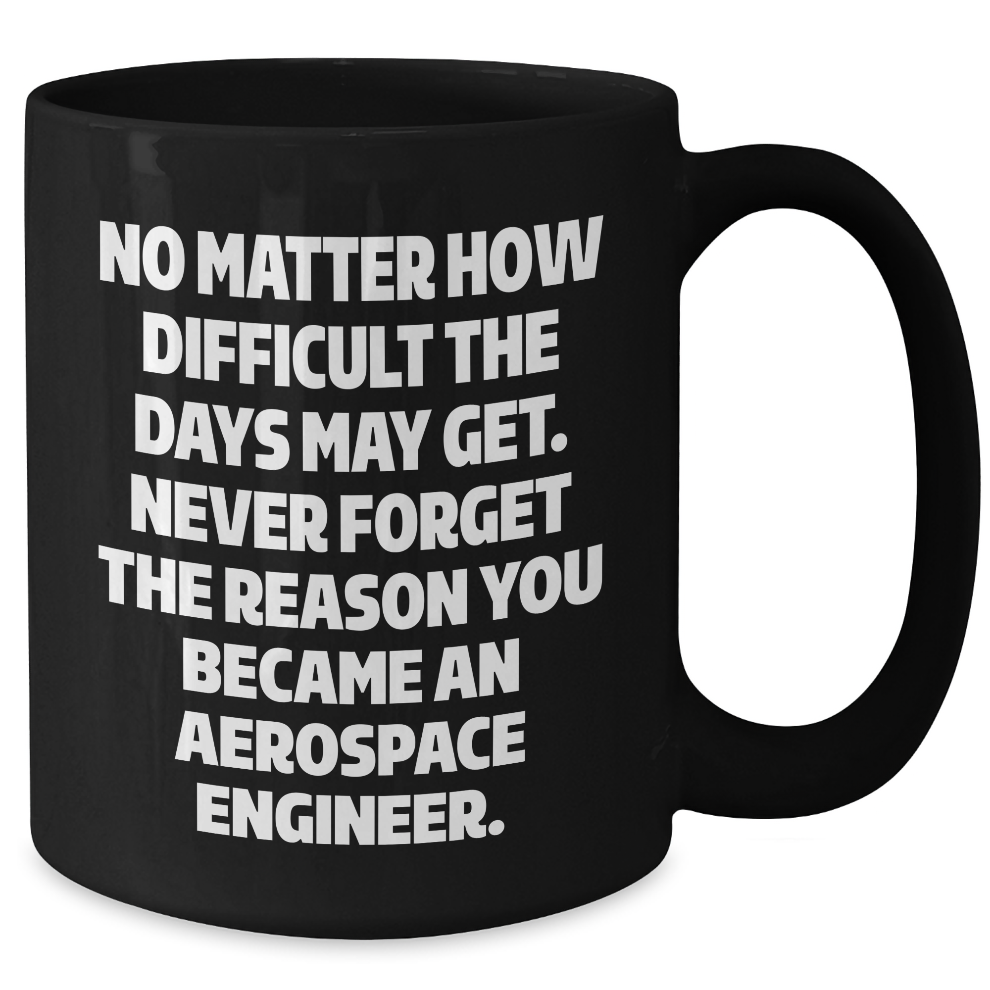 Aerospace Engineer Gifts, Funny Quote Coffee Mug, Black 11oz or 15oz, Gifts from Friends, Gifts for Aerospace Engineer, Mother's Day Unique Gift - Additional