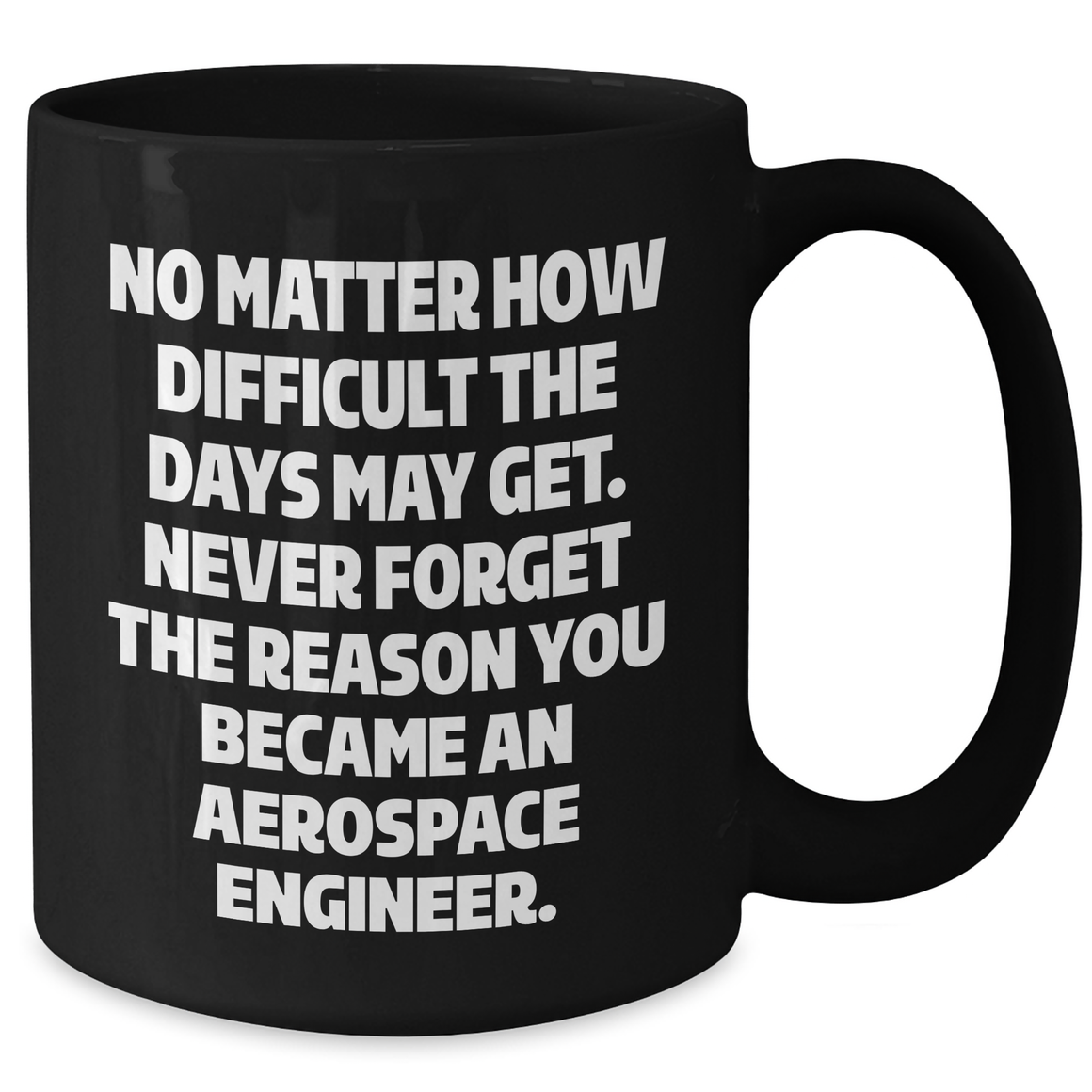 Aerospace Engineer Gifts, Funny Quote Coffee Mug, Black 11oz or 15oz, Gifts from Friends, Gifts for Aerospace Engineer, Mother's Day Unique Gift - Additional