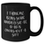 Funny Unbiological Dad Gifts, 'I Think Me Being Your Unbiological Dad Is Enough Of A Gift', Black Coffee Mug, Gifts from Men to Unbiological Dad on Mother's Day - Additional