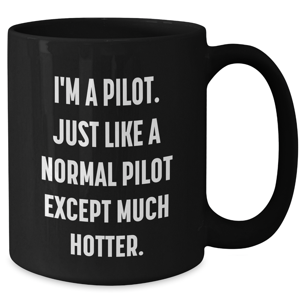 Pilot Gifts from Friends, Funniest Pilot Quotes Black Coffee Mug, Graduation Unique Gifts for Men - Additional