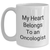 Funny Oncologist Gifts for Him, My Heart Belongs To An Oncologist White Coffee Mug, Perfect for Father's Day Unique Gifts from Family, Friends, or Coworkers to Oncologist Men - Main