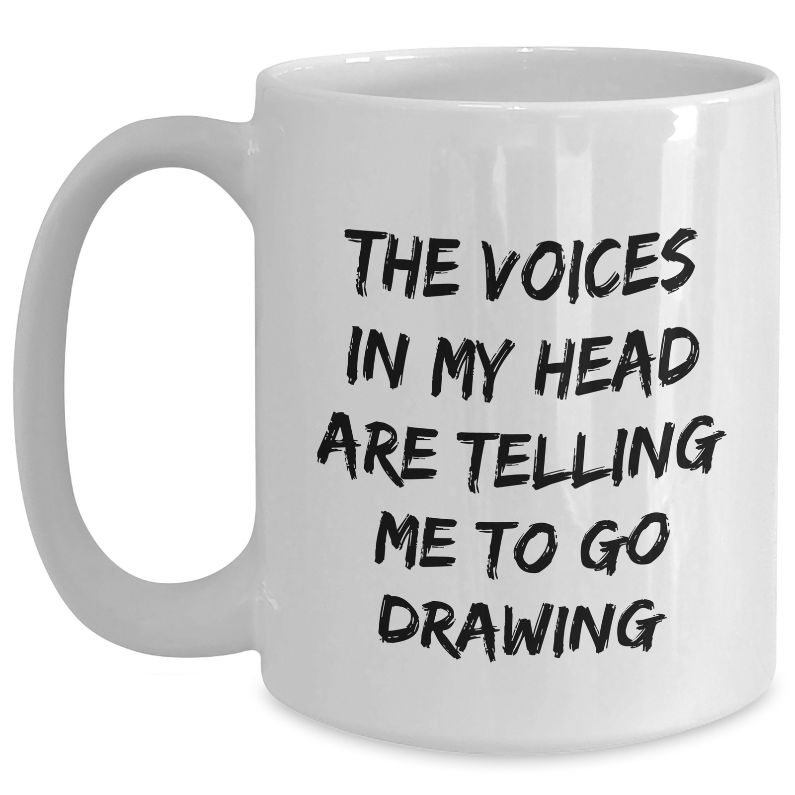 Funny Drawing Quotes Gifts from Men to Drawing Enthusiasts, White Coffee Mug for Father's Day Unique Gifts - Main
