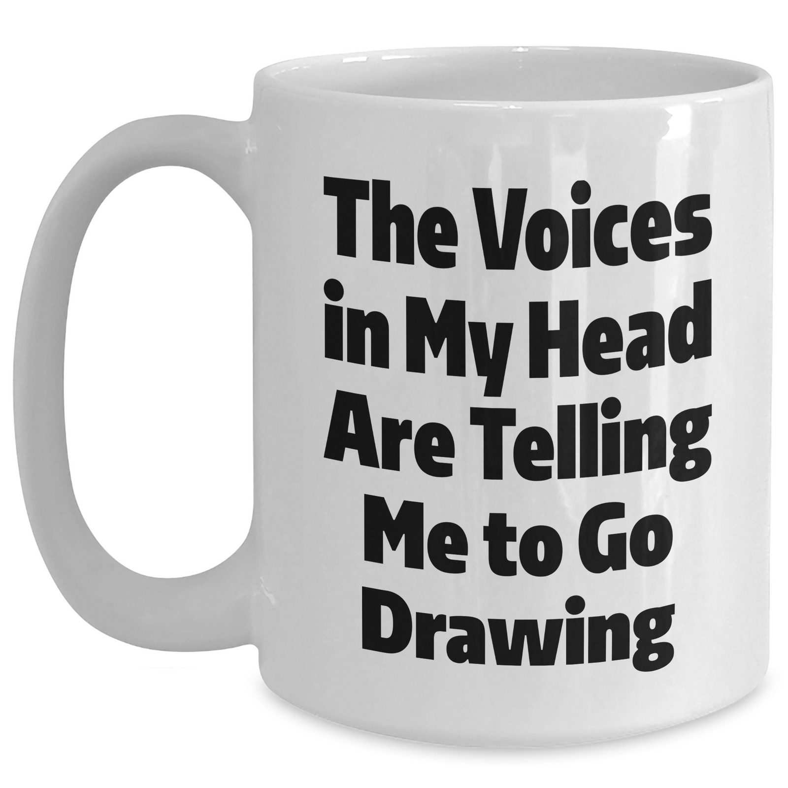 Funny Drawing Quotes White Coffee Mug Gifts for Men from Friends on Father's Day - Main