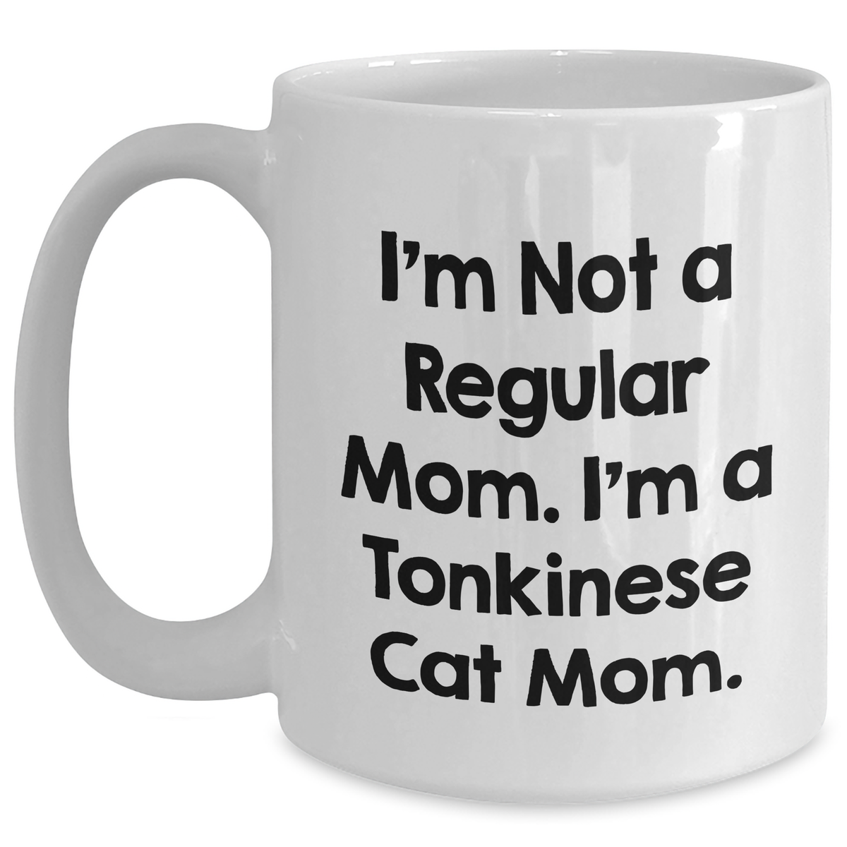 Funny Tonkinese Cat Mom Gifts from Dad to Men, Unique White Coffee Mug for Father's Day - Main