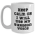 Surgeon Gifts, Funny White Coffee Mug, 'Keep Calm Or I Will Use My Surgeon Voice', Gifts from Family to Surgeon, Unique Father's Day Unique Gifts for Men - Main