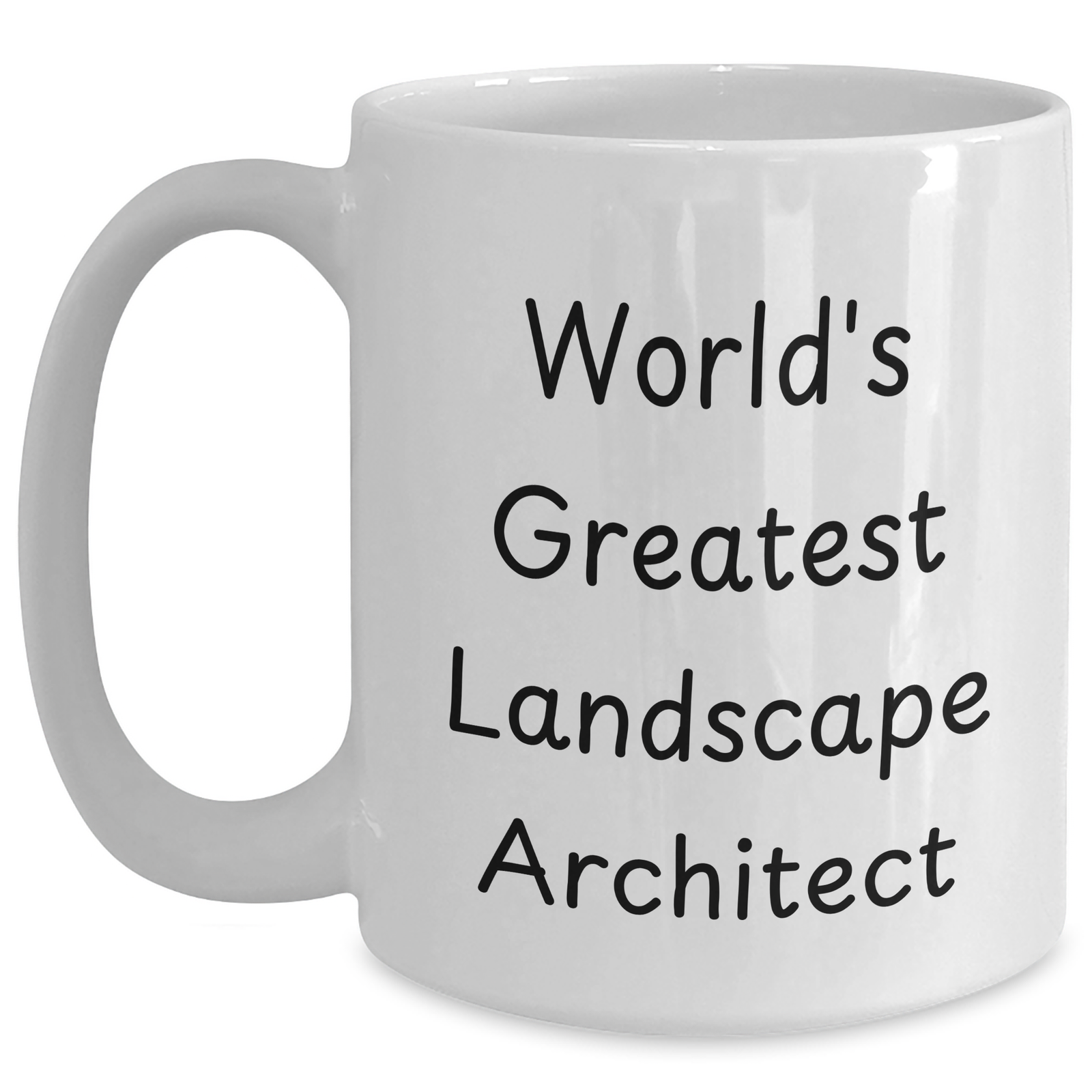 Funny World's Greatest Landscape Architect Gifts for Dad White Coffee Mug - Father's Day Unique - Main