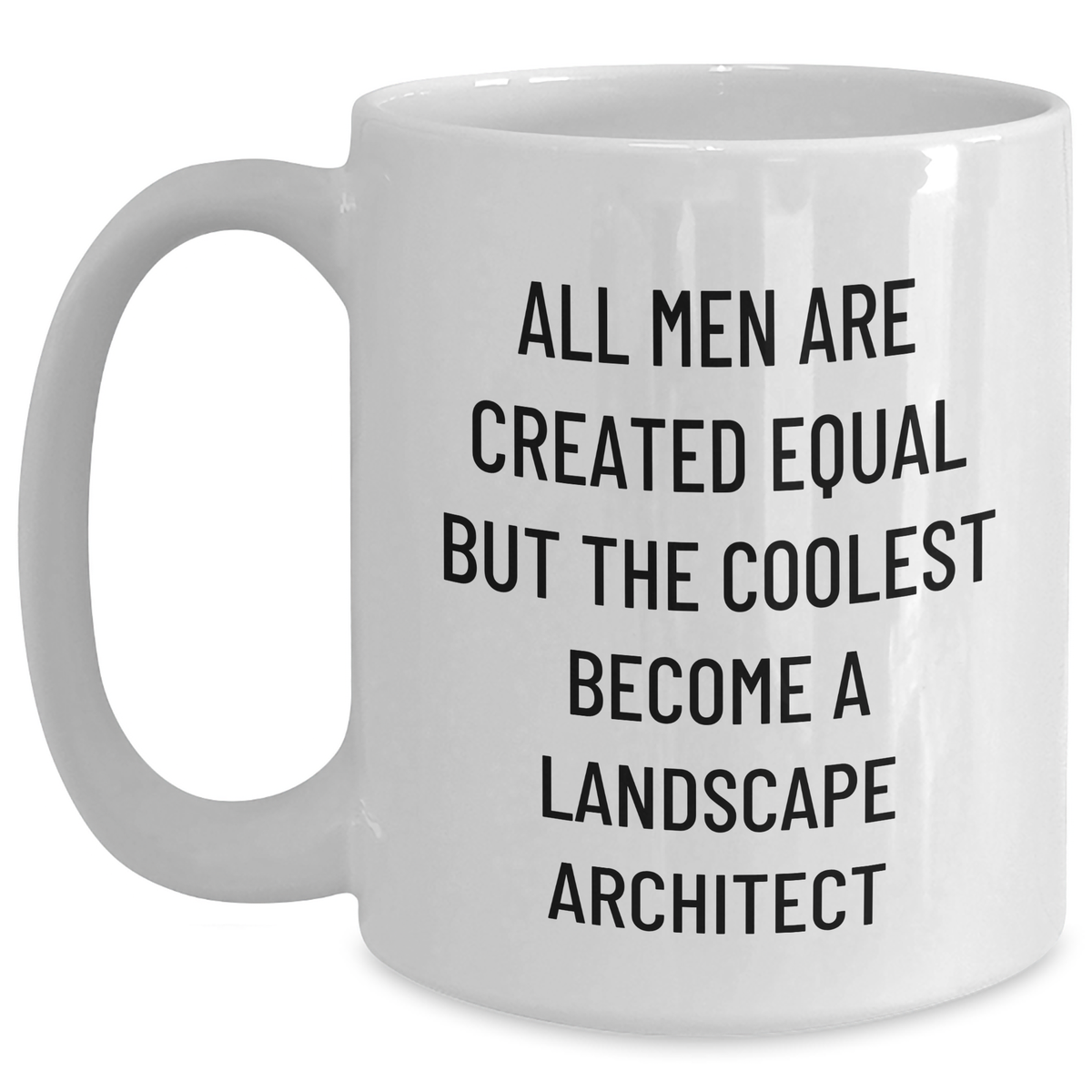 Funny Landscape Architect Gifts for Men Funny Quote White Coffee Mug, Gifts from Friends, Coworkers, or Family for Father's Day - Main